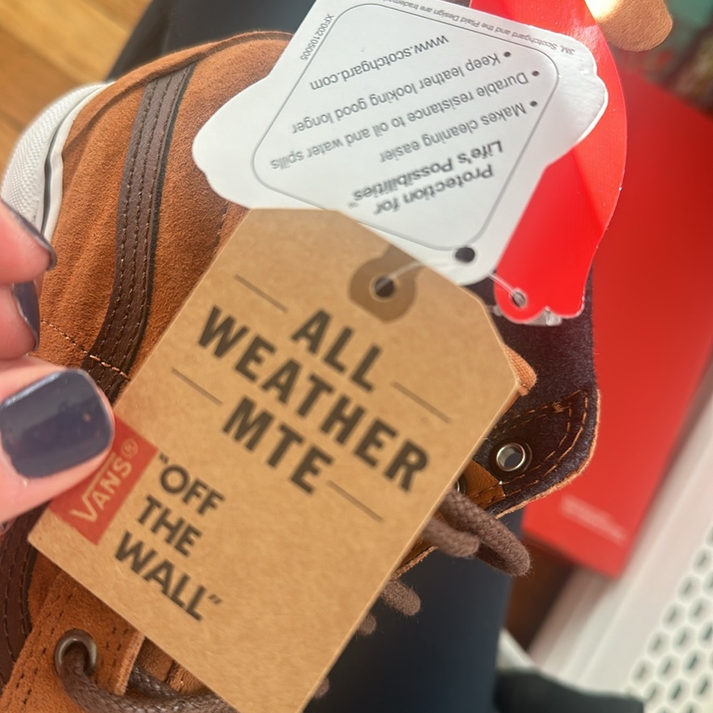 Vans all weather MTE, Glazed ginger & Plaid, Men’s 7.5 Women’s size 9 brand new - Picture 8 of 8